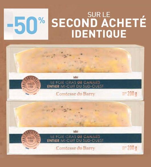 FOIE GRAS : Buy 2, save 50% ! 