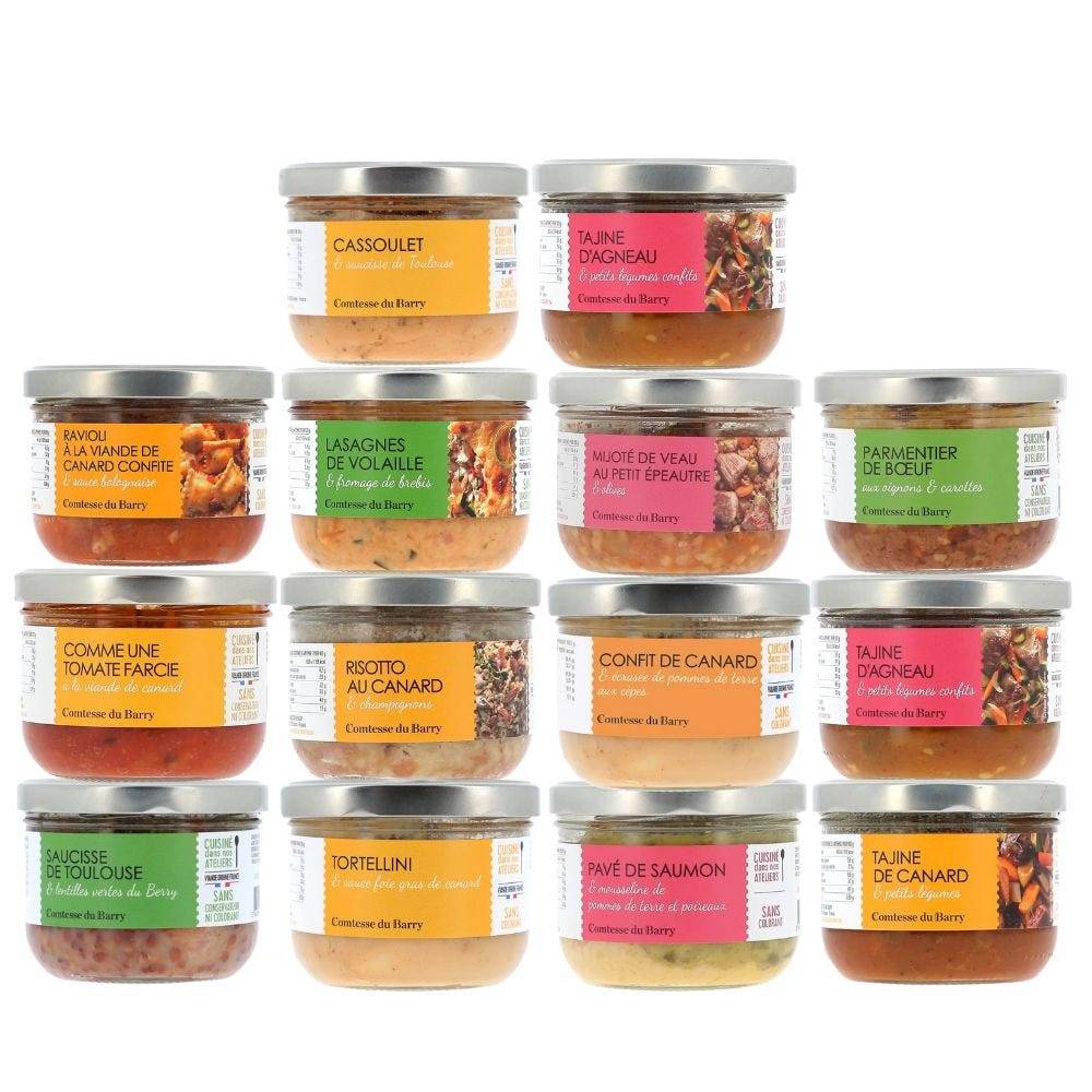 lot de 14 plats individuels comtesse du barry