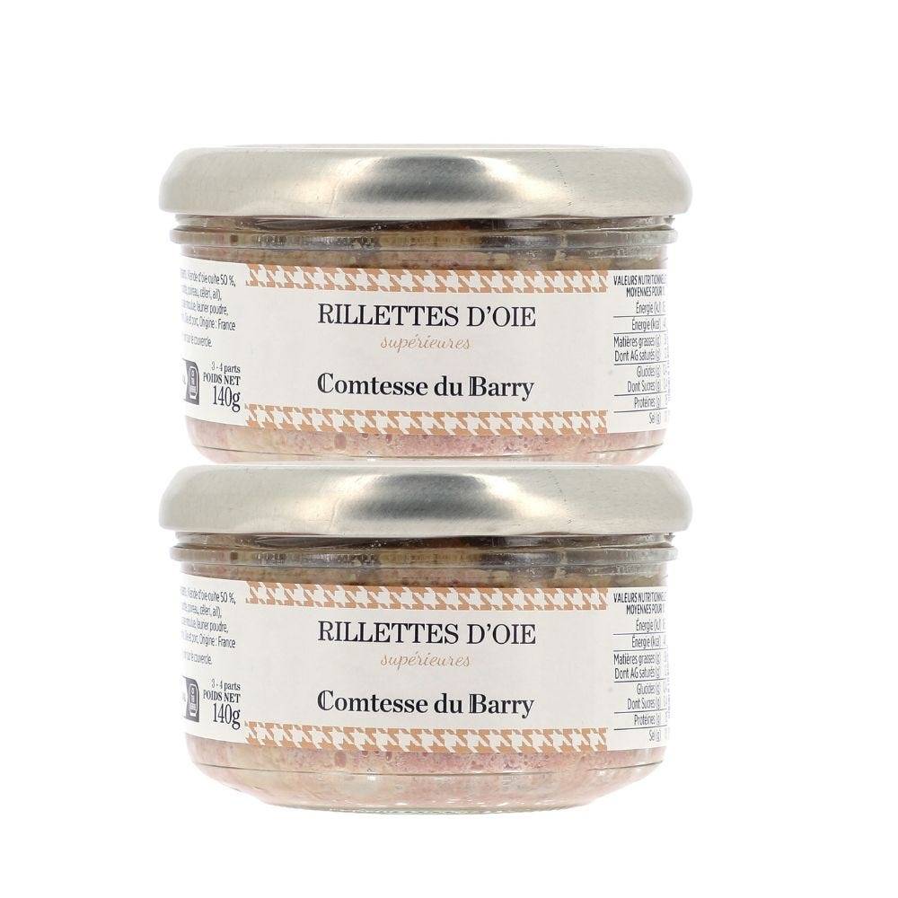 lot de 2 rillettes d'oie comtesse du barry