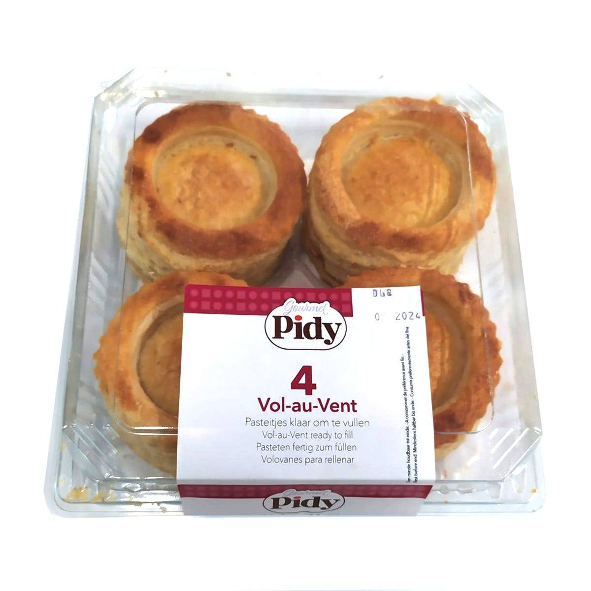 4 puff pastries for bouchées à la reine