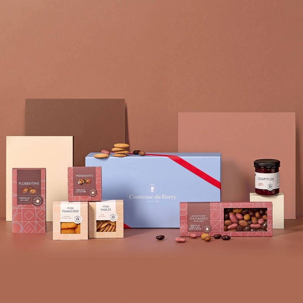 Coffret cadeau gastronomique sucré Comtesse du Barry : douceurs et chocolats