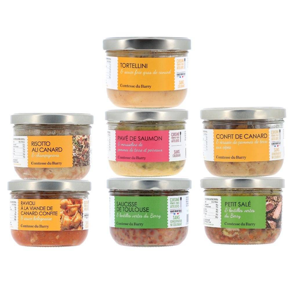 LOT DE PLATS CUISINéS INDIVIDUELS COMTESSE DU BARRY