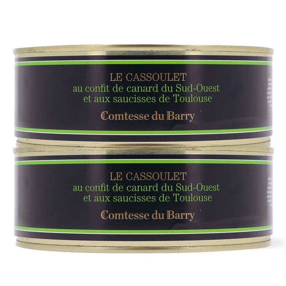 Lot de 2 cassoulets au confit de canard du Sud-Ouest et aux saucisses de Toulouse