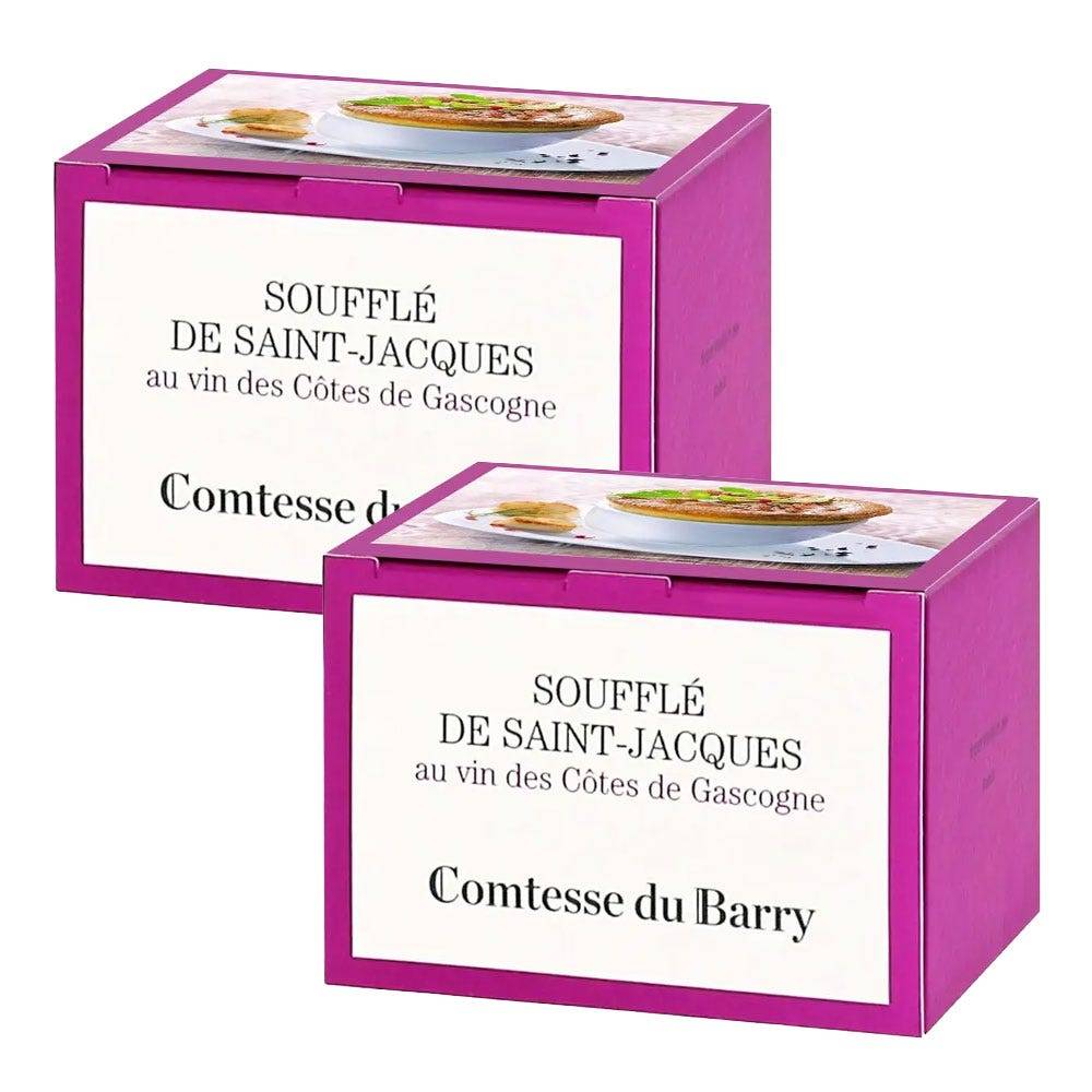 Batch of 2 scallop soufflés with Côtes de Gascogne wine