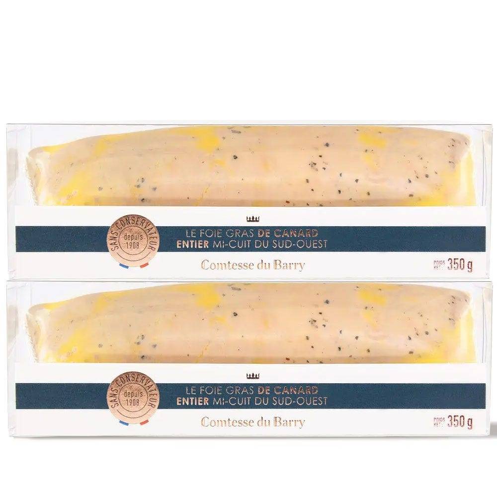 Lot de 2 Foies gras de canard entier mi-cuit du Sud-Ouest 350g