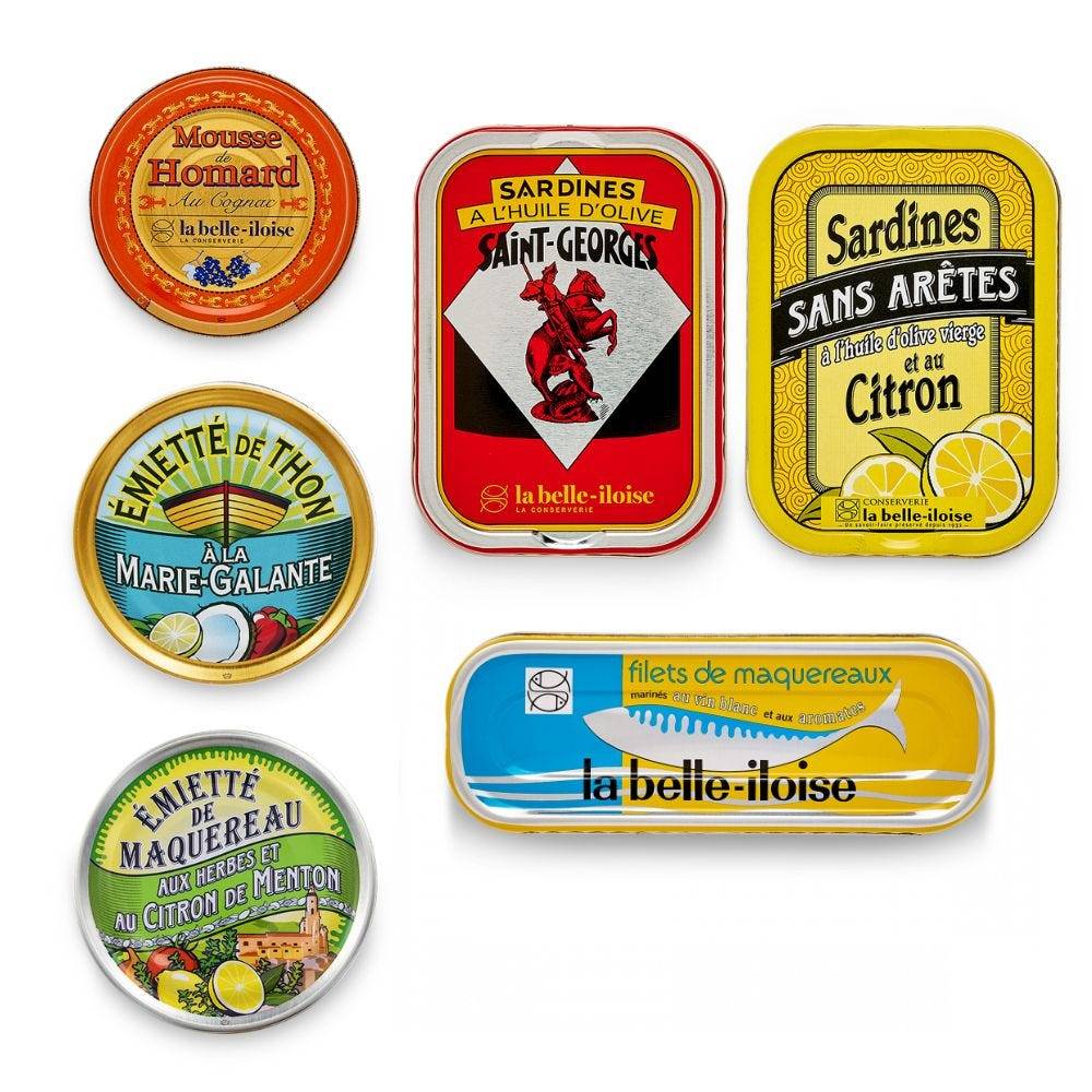 Assortiment de produits de la mer Belle Iloise Comtesse du Barry