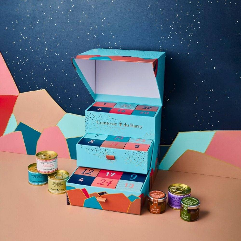 calendrier de l'avent salé édition limité noël comtesse du barry