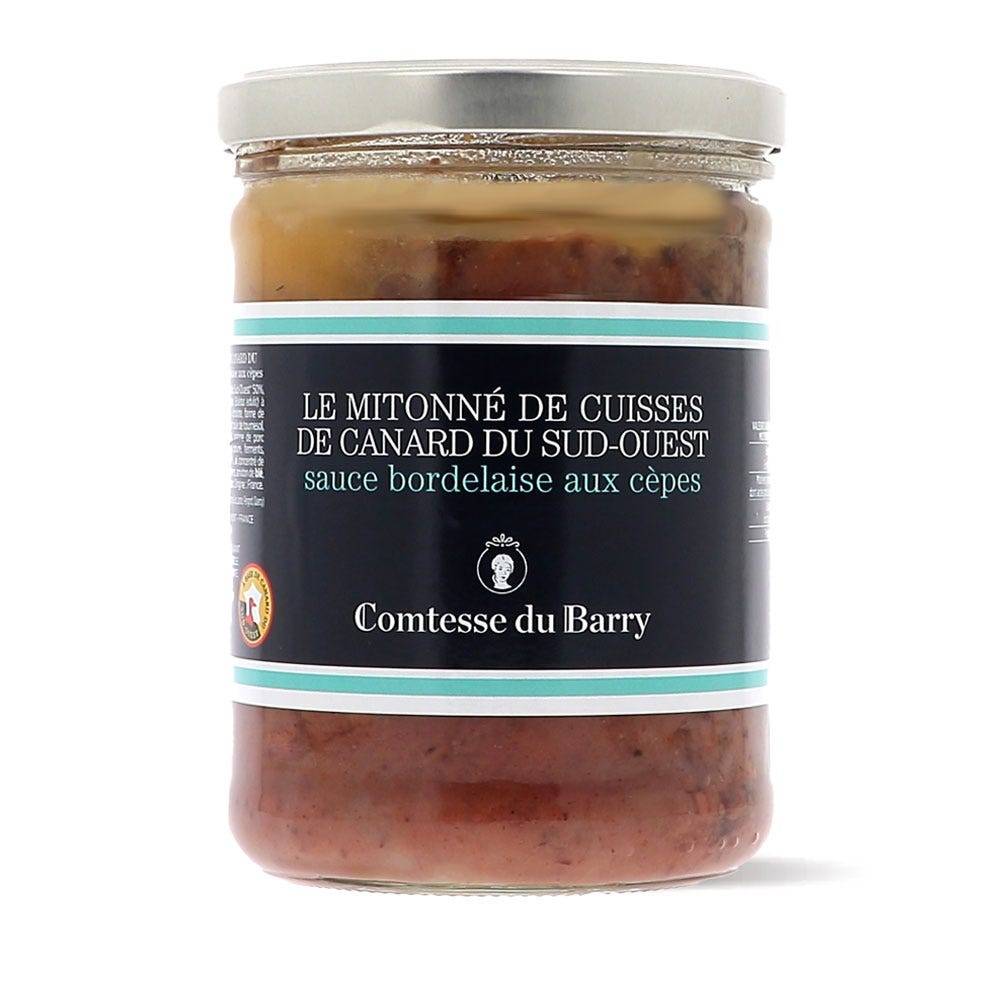 South-West duck leg stew with cep and Bordeaux sauce