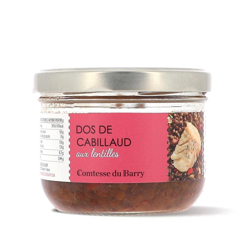 Dos de Cabillaud aux lentilles