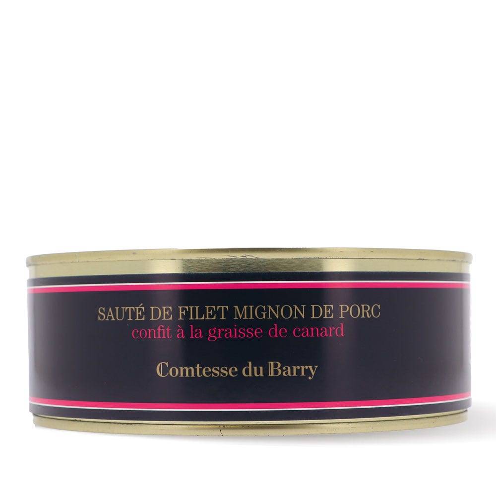 Pork tenderloin in medallion confit with duck fat