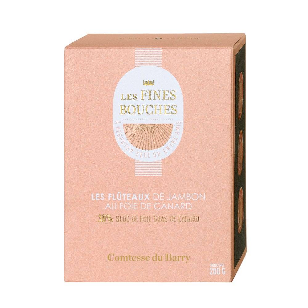 Fluteaux de jambon au foie gras Comtesse du Barry