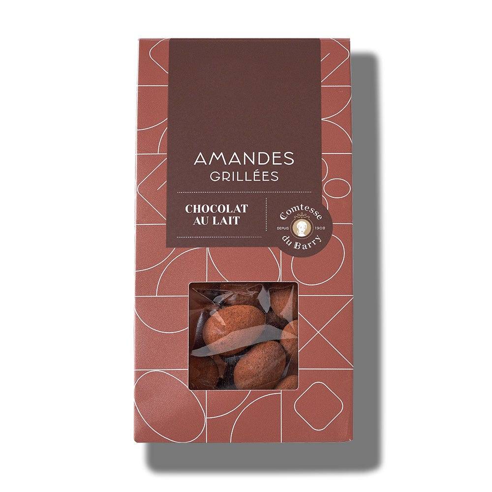 Roasted almonds with milk chocolate 100g
