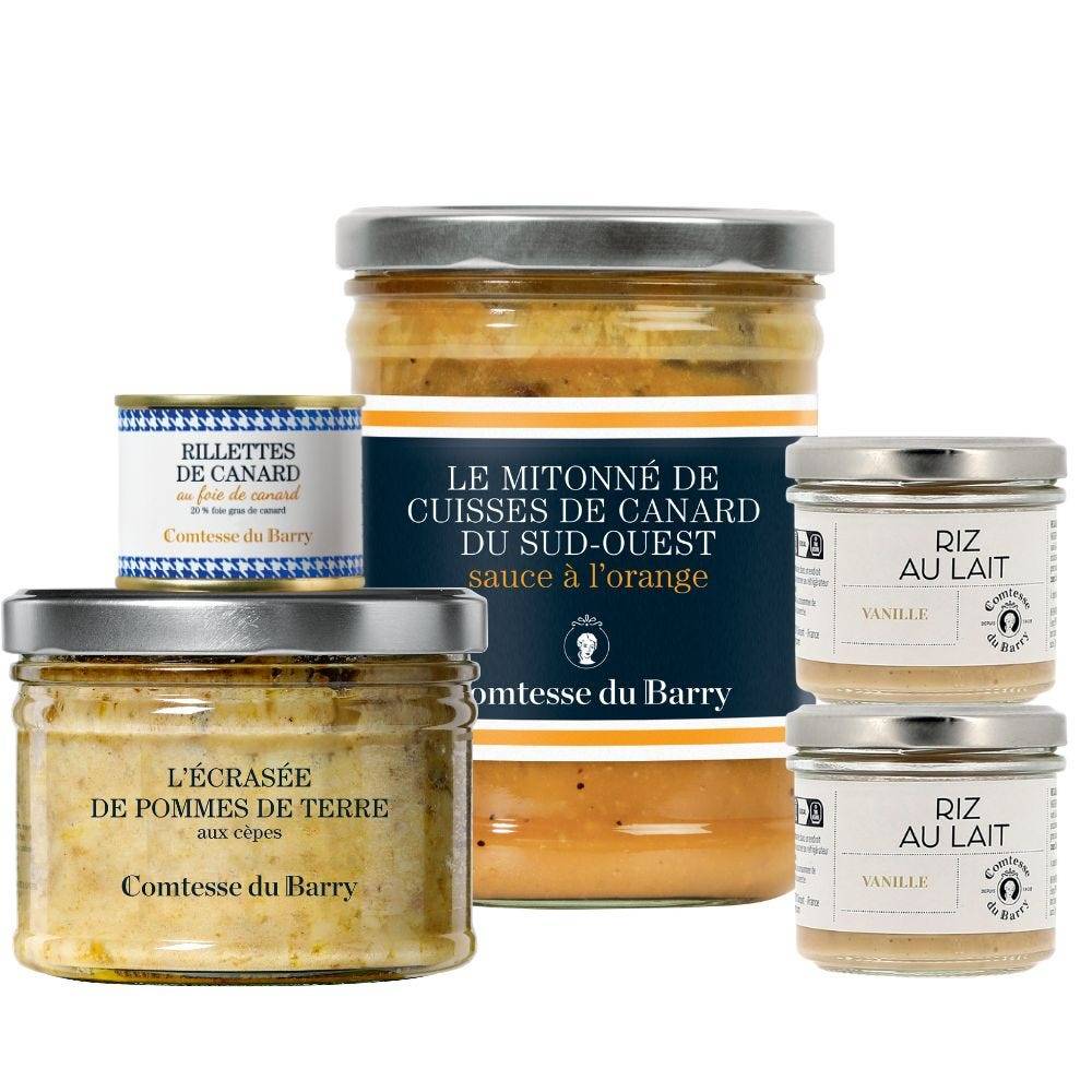 menu pour 2 personnes comtesse du barry