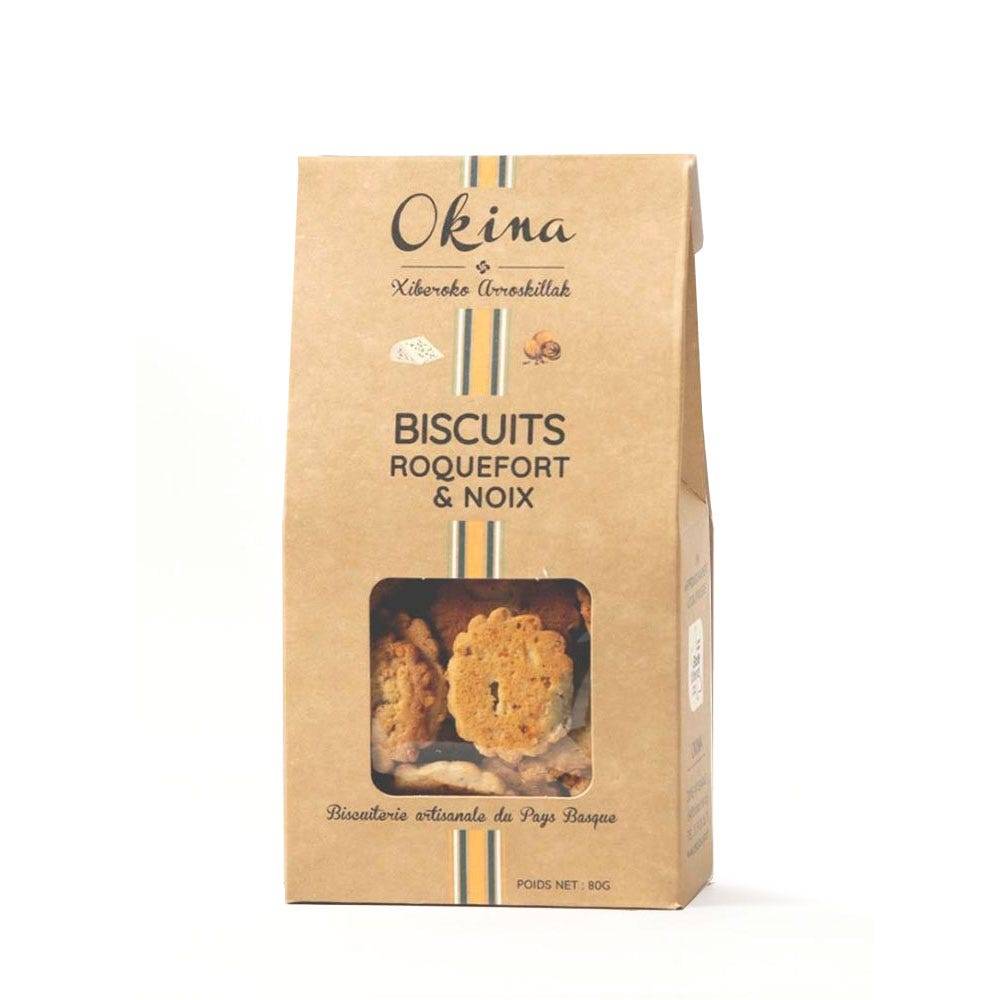  Biscuits salés Okina au Roquefort et Noix