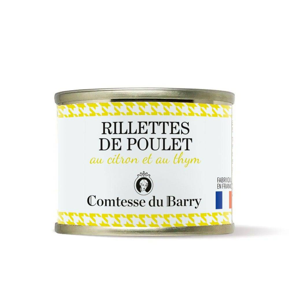 Rillettes de poulet au citron et au thym 70g