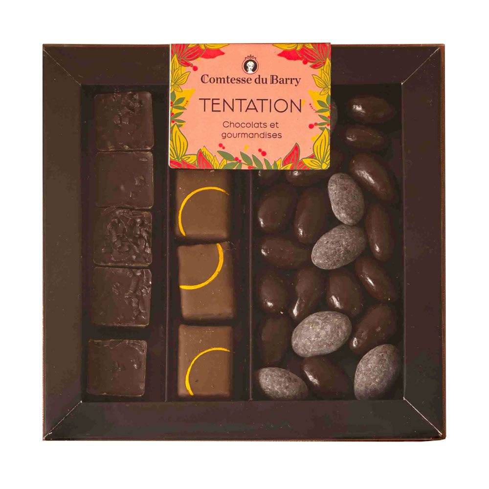 Assortiment de chocolats lait et noir - Tentation 150g
