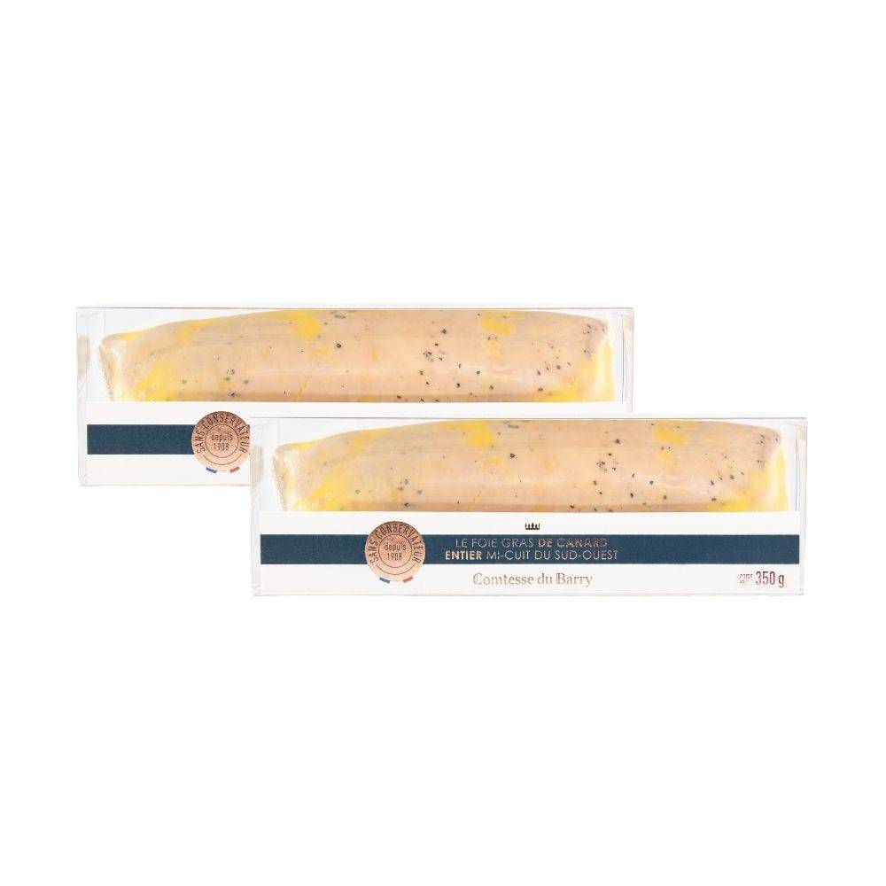 LOT DE 2 FOIE GRAS MI CUIT 350G COMTESSE DU BARRY