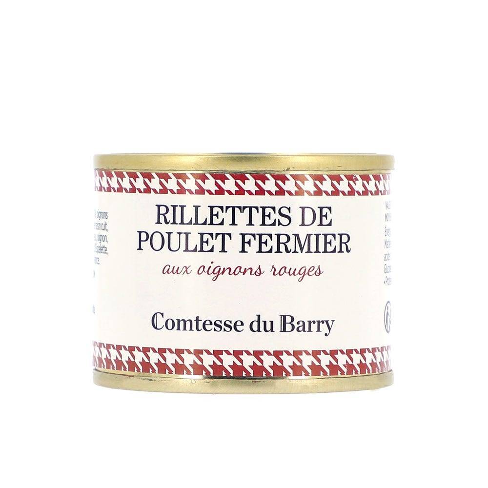 Chicken rillettes with red onions