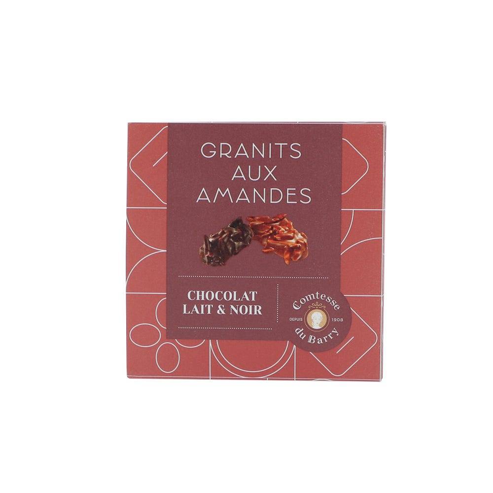 Milk and dark chocolate almond granits 80g