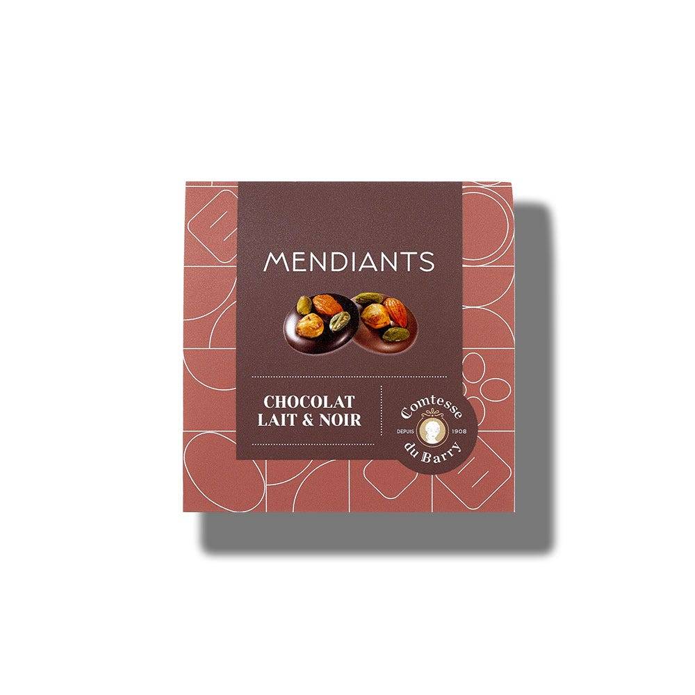 Milk and dark french chocolate mendiants 80g