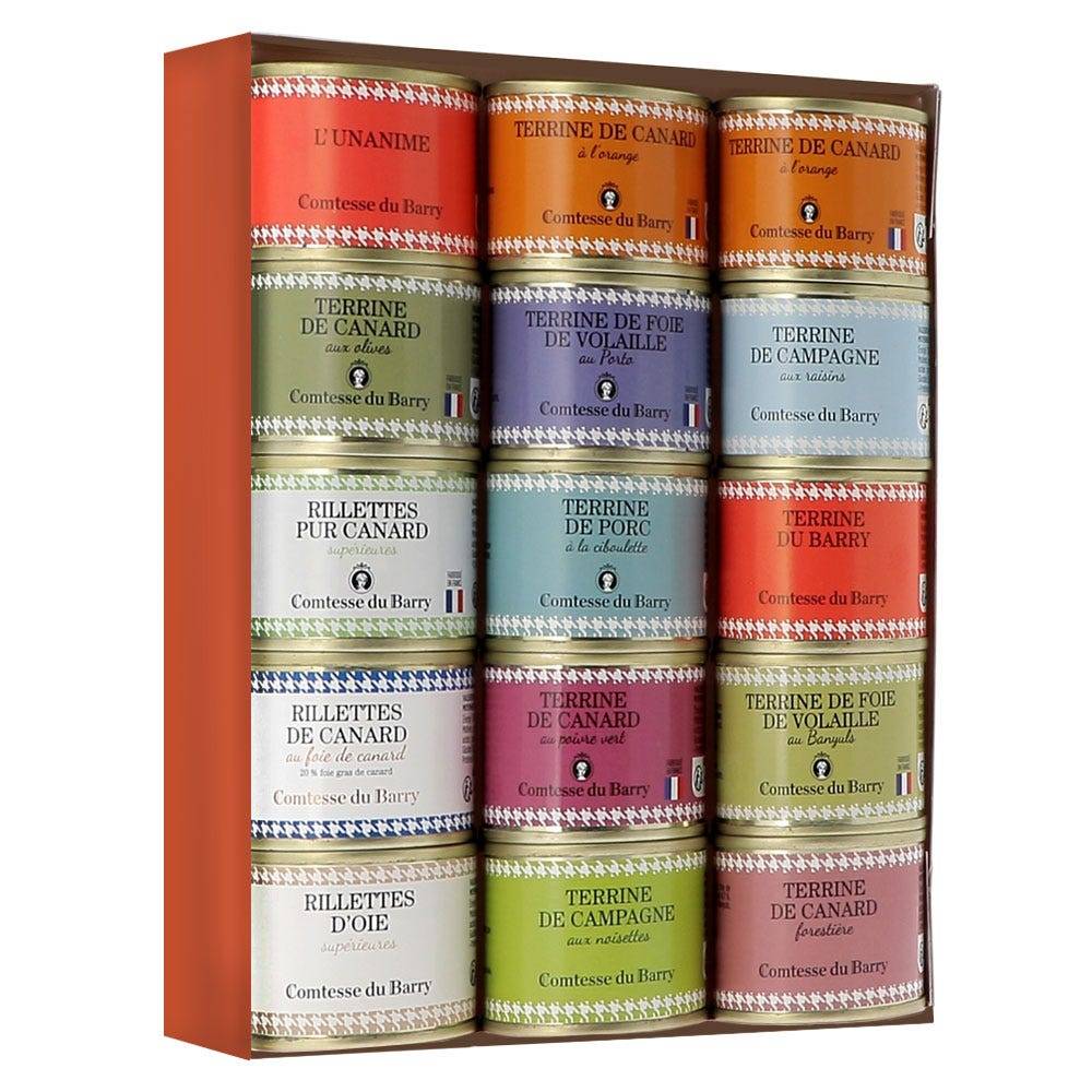 L'assortiment 12 Terrines et 3 Rillettes 