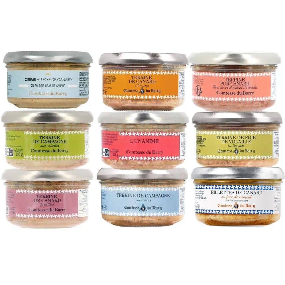 Lot de 9 terrines Comtesse du Barry