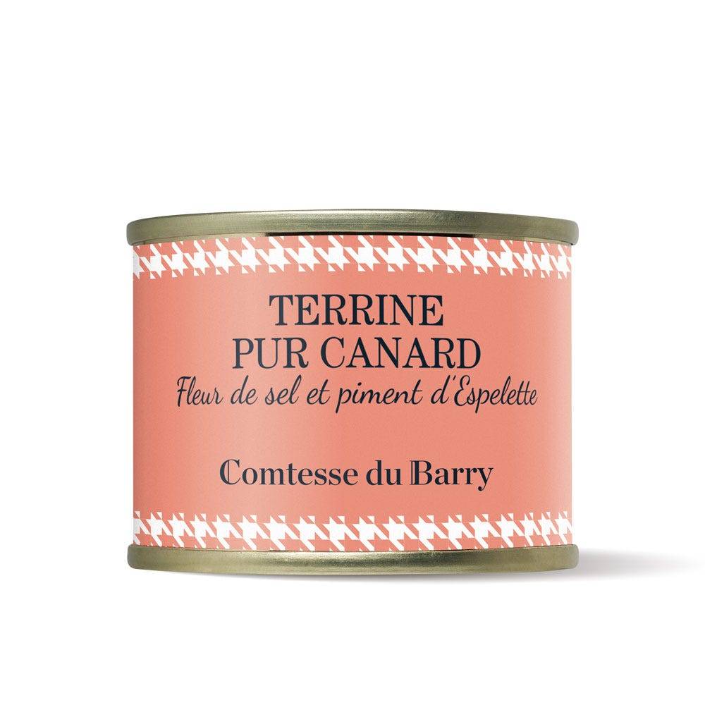 Terrine pur canard à la fleur de sel et au piment d'Espelette