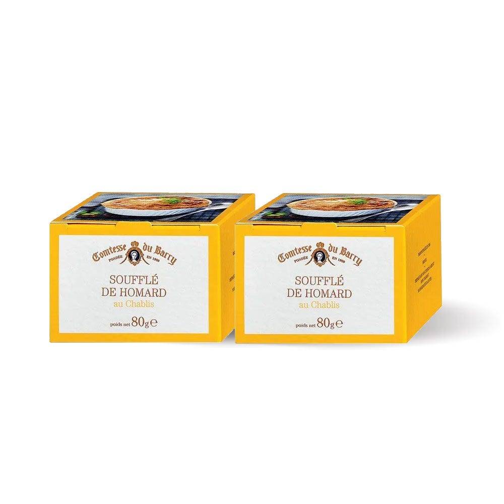 Lot de 2 soufflés de homard au Chablis 80g
