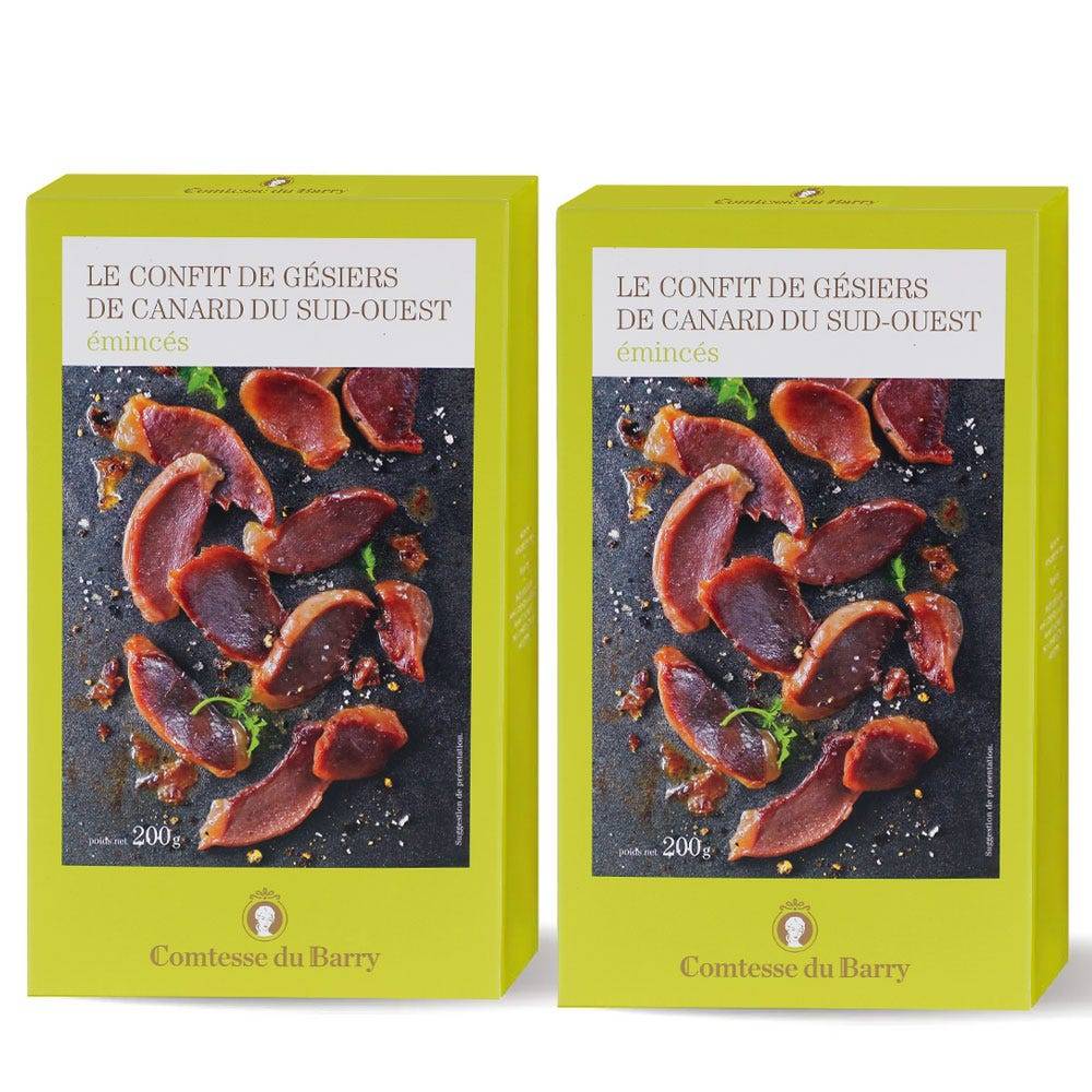 Set of 2 sliced South-Western duck gizzards