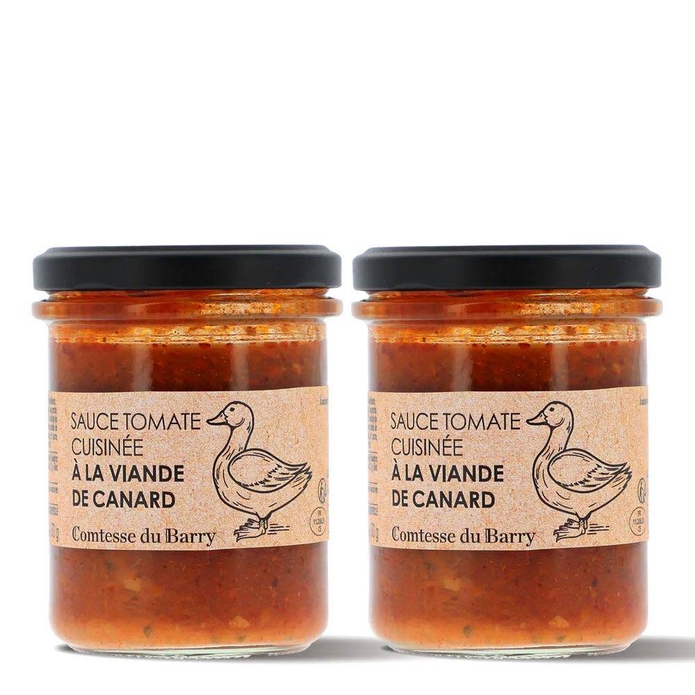 Set of 2 tomato sauces with duck meat 170g
