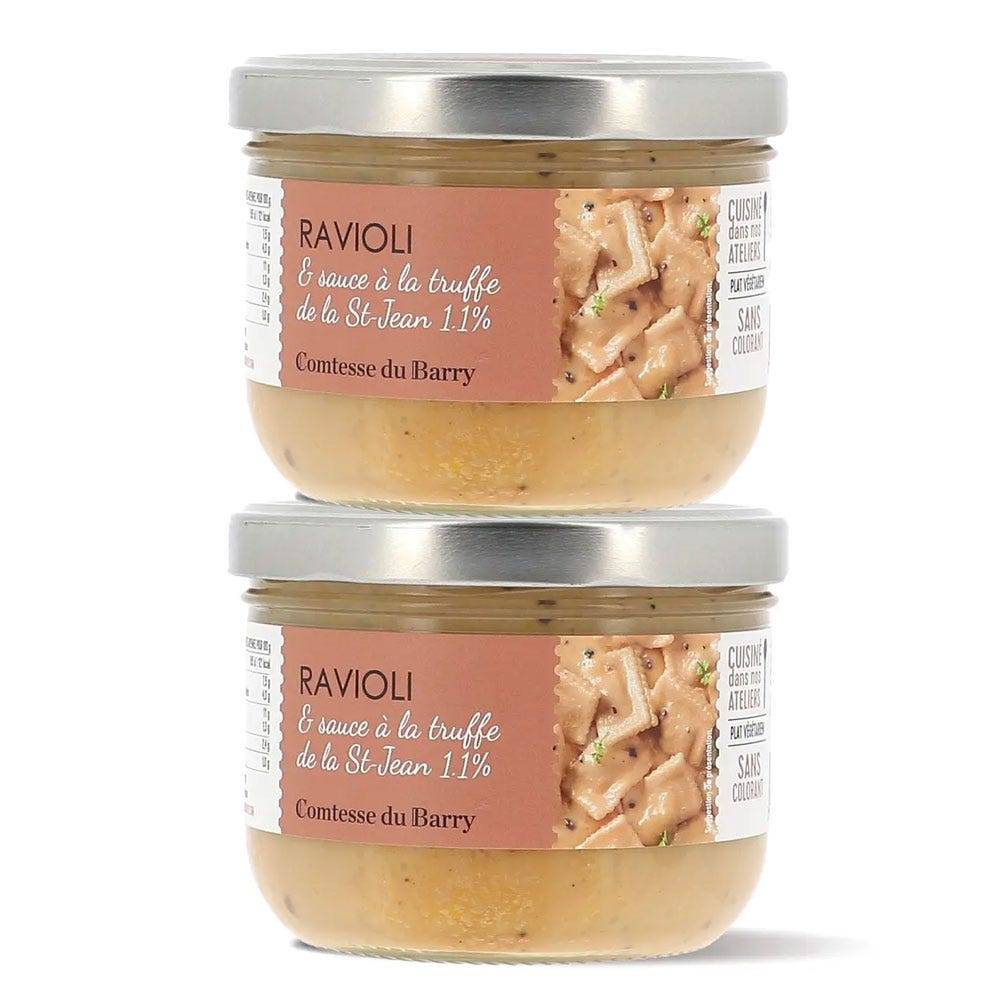 Lot de 2 raviolis sauce à la truffe de la St Jean 1.1 %